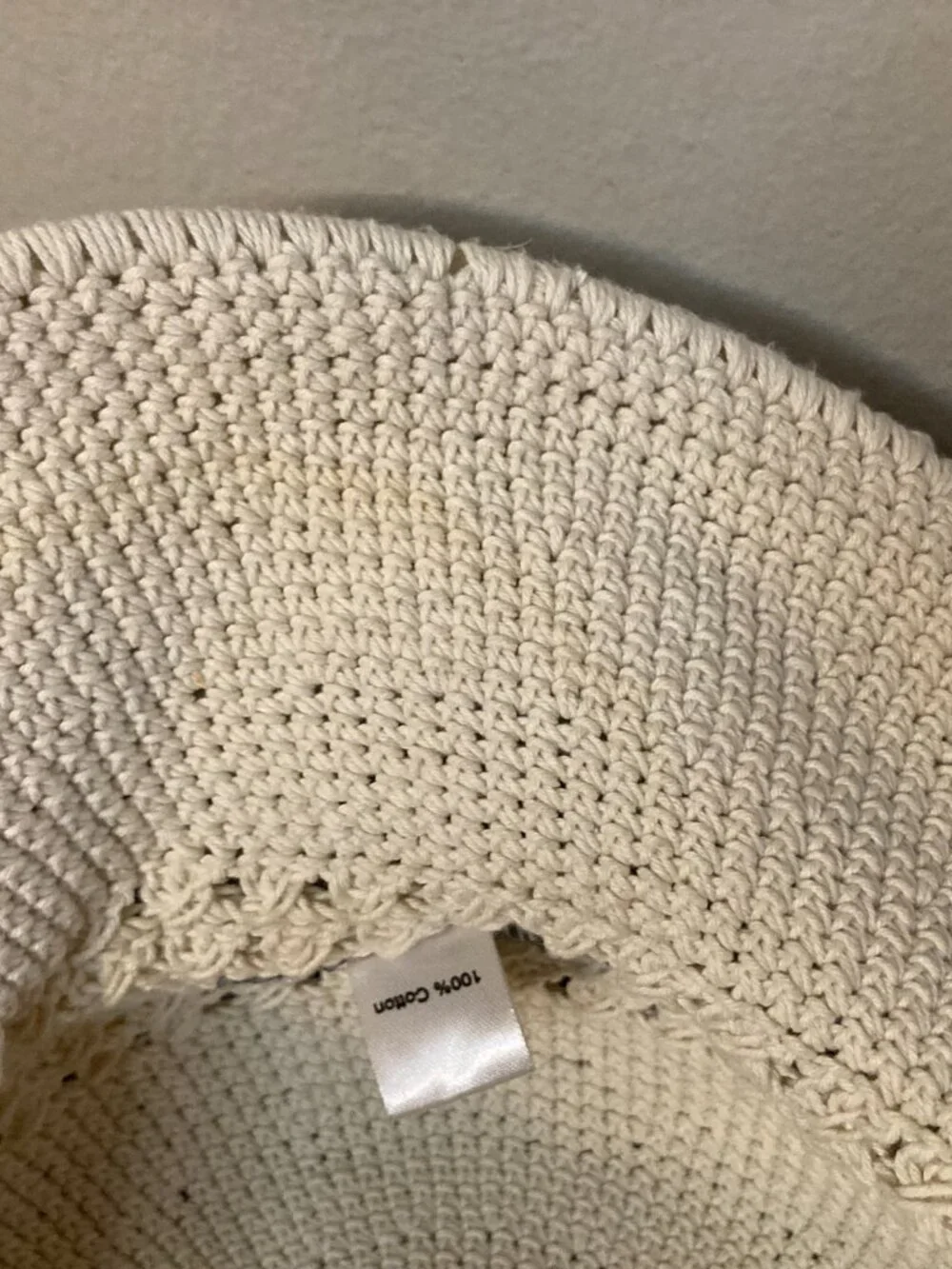 San Diego Hat Co. Women's Ivory Handmade Crochet Sun Hat - 100% Cotton- One Size